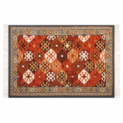 Wool Kilim Area Rug 140 x 200 cm Multicolour URTSADZOR