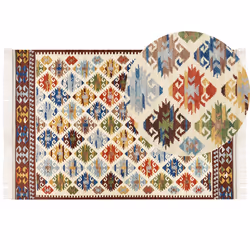 Wool Kilim Area Rug 200 x 300 cm Multicolour AKNALICH