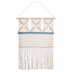 Fabric Wall Hanging KALADY Cotton 141 cm Beige