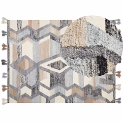 Wool Kilim Area Rug 160 x 230 cm Multicolour AYGEZARD