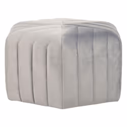Velvet Pouffe Grey MURIETTA