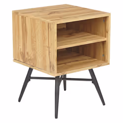 Bedside Table LUBOCK Light Brown