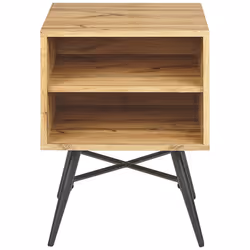 Bedside Table LUBOCK Light Brown