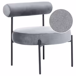 Armchair ALPHA Velvet Grey
