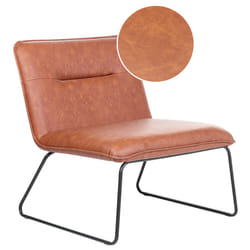 Armchair COTULLA Faux Leather Brown