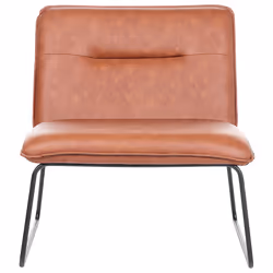 Armchair COTULLA Faux Leather Brown
