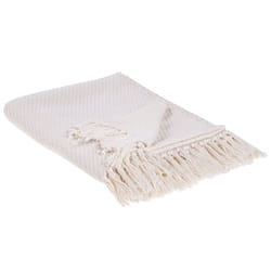 Blanket YARSA Cotton 125 x 150 cm Beige