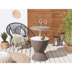 Round Garden Cool Bar 48 cm Taupe AISA