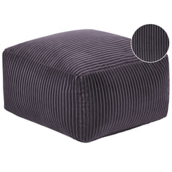 Pouffe MUKKI Cotton Dark Grey 50 cm 50 cm 30 cm