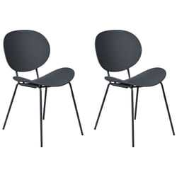 Set of 2 Dining Chairs SHONTO Black