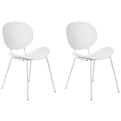 Set of 2 Dining Chairs SHONTO White