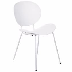 Set of 2 Dining Chairs SHONTO White