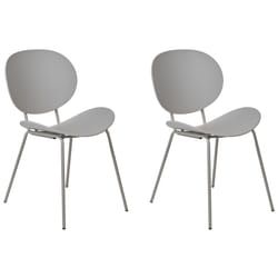 Set of 2 Dining Chairs SHONTO Light Grey