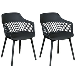 Set of 2 Dining Chairs ALMIRA Black