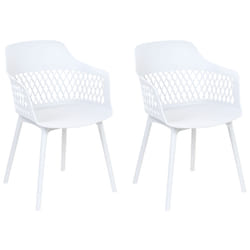 Set of 2 Dining Chairs ALMIRA White