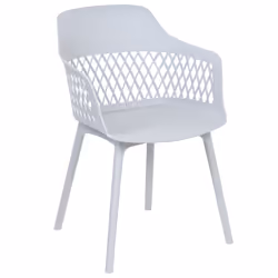 Set of 2 Dining Chairs ALMIRA Light Grey