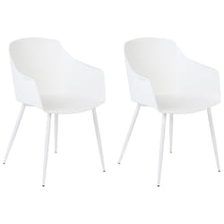 Set of 2 Dining Chairs FONDA White