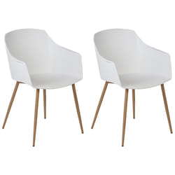 Set of 2 Dining Chairs FONDA II White
