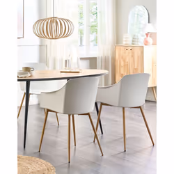 Set of 2 Dining Chairs FONDA II White