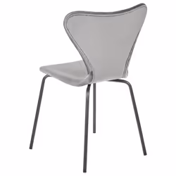 Set of 2 Dining Chairs BOONVILLE Velvet Light Grey