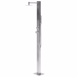 Freestanding Outdoor Shower OLZAI Silver