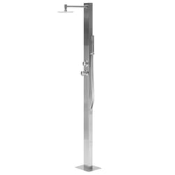 Freestanding Outdoor Shower OLZAI Silver
