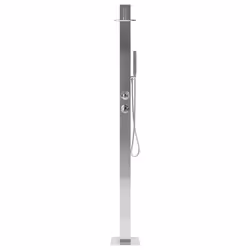 Freestanding Outdoor Shower OLZAI Silver