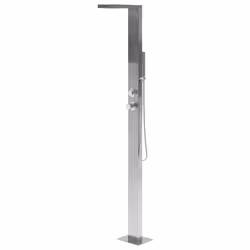 Freestanding Outdoor Shower LOTZORAI Silver