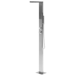 Freestanding Outdoor Shower LOTZORAI Silver