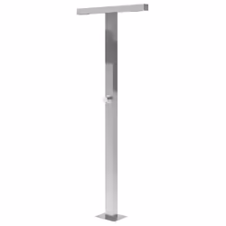 Freestanding Outdoor Shower URZULAI Silver