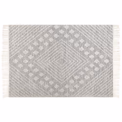 Wool Area Rug 160 x 230 cm Grey and White SAVUR