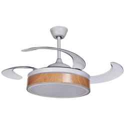 Ceiling Fan with Light FREMONT with Remote White