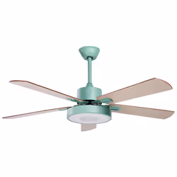 Ceiling Fan with Light HOBBLE with Remote Mint Green