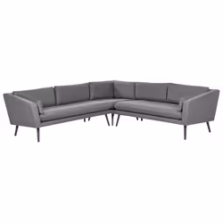 Garden Corner Sofa 5 Seater LORETELLO Grey