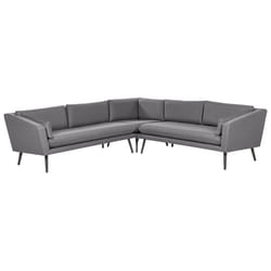 Garden Corner Sofa 5 Seater LORETELLO Grey