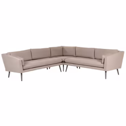 Garden Corner Sofa 5 Seater LORETELLO Beige