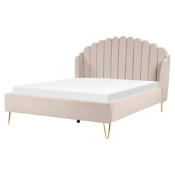 Bed Fabric AMBILLOU 160 x 200 cm (EU King Size) Light Beige