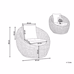 Rattan Chair Natural LERICI