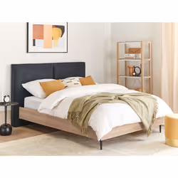 Bed Fabric IZERNORE 140 x 200 cm (EU Double) Dark Grey