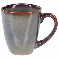 Set of 16 Dinnerware THYME Stoneware Dark Green