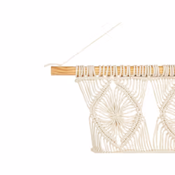 Cotton MacramÃ© Wall Hanging Beige LAHRI