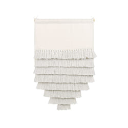 Cotton Wall Hanging with Tassels White THUL