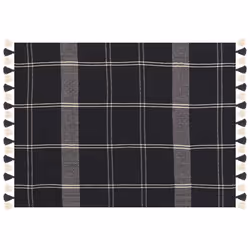 Blanket KULAC Cotton 130 x 170 cm Black