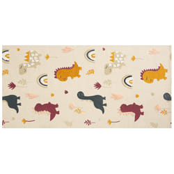 Cotton Kids Rug Dinosaurs Print 80 x 150 cm Multicolour TIOP