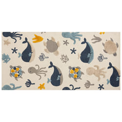 Cotton Kids Rug Animal Print 80 x 150 cm Multicolour PORSEA