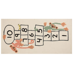Cotton Kids Rug Hopscotch Print 80 x 150 cm Multicolour KATIET