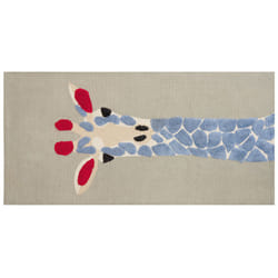 Cotton Kids Rug Giraffe Print 80 x 150 cm Multicolour SAKUBO