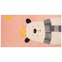 Cotton Kids Rug Bear Print 80 x 150 cm Multicolour TAPAK