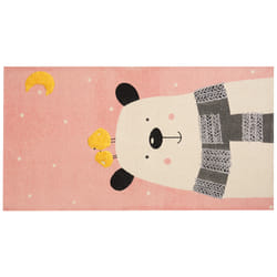 Cotton Kids Rug Bear Print 80 x 150 cm Multicolour TAPAK