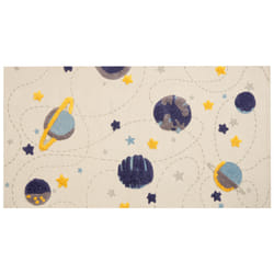 Cotton Kids Rug Galaxy Print 80 x 150 cm Multicolour LANGSA